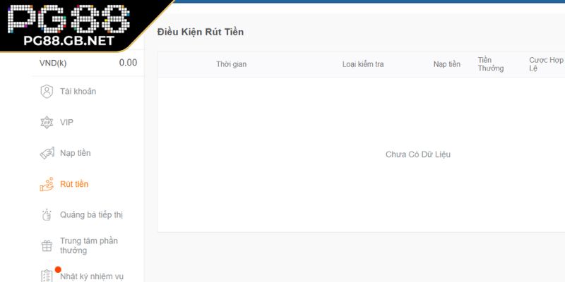 Nạp Rút Tiền PG88 2 Hướng dẫn rút tiền PG88 chi tiết cho người mới chơi