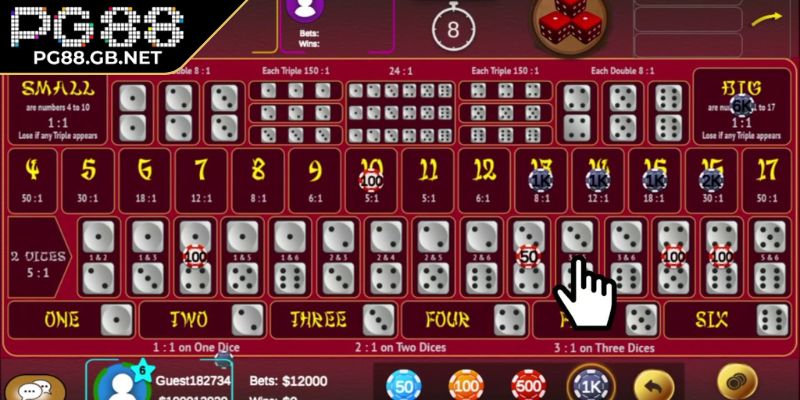 Sảnh WM Gaming PG88 - Điểm Đến Giải Trí Đỉnh Cao 2025 3 Tham gia game Sicbo
